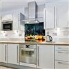 Cube Print and Display Wet Fruits - Vetro da cucina stampato Splashback (700 W x 750 h)