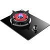 YINMAN 1 Fornello A Gas, Bruciatore In Vetro Temperato Nero Da 5,0 KW, Fornello Convertibile GN/GPL, Installazione Da Tavolo O Incorporata, Con Protezione Antincendio E Blocco Di Sicurezza For Bambini(NG)