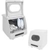 EUAIIPull Mini lavastoviglie con 5 modalità lavastoviglie da tavolo 800 W 5 L 55 dB lavastoviglie Libera installazione per abitazioni camper 45 x 45 x 38 cm