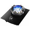 YINMAN 1 Fornello A Gas, Bruciatore In Rame Fuso In Vetro Temperato Da 5,2 KW, Fornello Convertibile GN/GPL, Potenza Di Fuoco Regolabile Con Protezione Antincendio, For Cucine Domestiche E Camper(LPG)