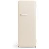 CREATE / RETRO FRIDGE 150 OFF WHITE/Frigorifero bianco sporco con maniglia bianco sporco e congelatore 281L / 102W, 150cm, 3 ripiani, regolatore di temperatura, portabottiglie, 60x60x150cm
