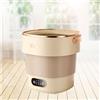 Generic Lavatrice Portatile Pieghevole 32x31x34cm Compatto Ed Eco Capacità Di 18.5L Lavatrice Per Biancheria Intima Per Viaggi E Uso Domestico Pulizia Profonda(Khaki)