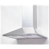 BELDEKO Cappa da cucina decorativa in acciaio inox, 60 cm, piramide 338 m3/h, scarico o riciclaggio