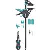 wolfcraft Set PRO Costruzione Terrazze 11 Pezzi, con Morsetto di Montaggio 150 kg, Guida di Foratura, Punta con Svasatore e 5 Distanziatori per Fughe Uniformi - 6970000