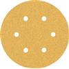 Bosch Professional 5x Carte Abrasive Expert C470 con 6 Fori per Legno Duro, Vernice su Legno, Ø 150 mm, Grana 60, Accessorio Levigatrice Rotoorbitale