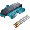 wolfcraft Set per Trasferire Contorni e Tagliare Laminato, con Calibro per Contorni e Lame per Seghetto Alternativo per Incavi di Precisione su Tavole di Laminato - 8680060