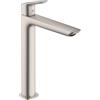 hansgrohe Logis Fine Modern 1-Handle 1-Hole 12-inch Tall Bathroom Sink Faucet in Brushed Nickel, 71258821