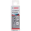 Bosch Accessories 2608577194 HSS PointTeQ (2,6 x 30 x 57 mm) - Set da 10 Pezzi di Punte Elicoidali per Trapano per Metallo, Acciaio, Fusione o Plastica, Grigio (Argento), Ø 2.6 mm