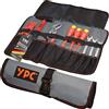 YPC VarioRoll L - 45 x 32 cm, 10 scomparti e 4 passanti di sostegno, borsa per attrezzi, borsa per attrezzi, cacciavite e chiavi combinate vuote