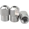 BildeeMait Confezione da 3 dadi M8x0 75 per smerigliatrice elettrica, in lega di zinco, accessori per utensili rotanti per lavoro