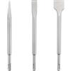 Generic Set di scalpelli a percussione resistenti, punte piatte e in acciaio per calcestruzzo, piastrelle e pietra