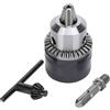 Aurikall Mandrino a chiave da 0 a 16 mm - Kit adattatore per mandrino da trapano con filettatura 1/2 20 UNF e gambo quadro - Rivestimento elettroforetico antiruggine e ganasce di serraggio