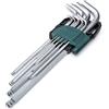 SATA ST09102SJ - Set di chiavi esagonali SAE con braccio extra lungo, 1/16 - 3/8, con contenitore portaoggetti