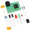Alipis Kit Elettronico 3 Pezzi per Esercitazioni di Saldatura Circuito Timer 555 Ne555 Multivibratore Astabile Doppio Lampeggiatore LED per Uso Educativo Fai da Te