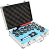 UALXPAO Set di 18 mandrini a pinza, chiave inglese MT3 ER32, set di mandrini a pinza for fresatrice con scatola, lega di alluminio, acciaio for molle per officina, fabbrica