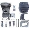 DORFEY Kit molla Av bullone silenziatore cilindro da 42 mm adatto for J-0-n-s-e-r-e-d CS2145 CS2141 for motosega candela pistone cuscinetto ad aghi