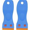 Haofy Raschietto con Lama in Plastica con Design Confortevole della Maniglia per la Rimozione di Adesivi, 2 Raschietti con Lama in Plastica per la Pulizia Automatica dei Vetri, Adatto per la Casa