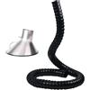 LCUVIMPEX Tubo flessibile articolato, Tubo Aspirazione Fumi Con Cappuccio for Laboratorio E Officina Multicolor Misure Multiple(Bk(l 1.5m/4.9ft),Id 200MM/7 7/8 In)