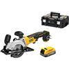 Dewalt Sega circolare a batteria DCS571NT-XJ in valigia, 1 batteria da 1,7 Ah, caricatore