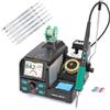 YIHUA 982D SE 200W Micro Kit di saldatura con stazione di saldatura di precisione con 7 punte di saldatura, saldatura senza piombo, funzione di calibrazione automatica della temperatura