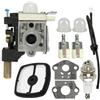 UYTGFO Adatto for ECHO SRM200 210 230 SRM231 GT600 HC150 160 180 200 Pompetta di adescamento Guarnizioni candele Filtro linea carburante RB-K70 CARBURATORE RB-K75