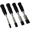 Garden Mile® - Set di 4 scalpelli per legno solido - attrezzi di falegnameria e fai-da-te
