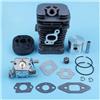 DORFEY Kit guarnizione cilindro pistone carburatore adatto for Partner 350 351 370 371 420 390 391 for motosega Formula 5000 da 41 mm placcata in Nikasil