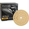 Mirka Gold Multifit - Confezione da 50 dischi abrasivi per levigatrice orbitale, grana 40, 15,2 cm, per legno, cartongesso, metallo