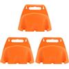 HOMSFOU 3 Pezzi Rastrelliere Dell'acqua Da Giardino Titolare Parete Gancio Portagomma Rastrelliera Per La Conservazione Dell'acqua Portagomma a Muro Plastica Orange