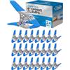 FactorDuty Lotto di 24-6 pollici Morsetto a molla Grande metallo a molla super resistente blu - Apertura ganasce 2,5 pollici