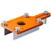 Sumsoctober Base per fresatrice per legno, base per scanalatura del legno, diametro interno 65 mm, in lega di alluminio, base per smussatura precisa e taglio curvo (con tappo)