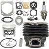 LIWaaGe Adatto for motosega Hus 268 272 272K 272XP 61 Kit guarnizione cilindro pistone 52 mm 574331601 503758172