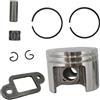 LIWaaGe Adatto for MS180 018 MS 180 Motosega Pistone Anello 38mm Cuscinetto 10mm Perno Marmitta Kit Guarnizione 11300302004