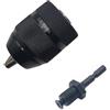 ERNZI 0.8-10mm 3-Jaw 3/8-24UNF Mandrino senza chiave Adattatore for chiave a cambio rapido SDS-Plus Gambo 1/4 Quadrato esagonale for avvitatore a percussione (Color : Chuck and Hex Shank)