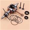 DORFEY Albero motore da 39 mm, fasce elastiche del pistone, guarnizione dell'olio, set di valvole di aspirazione, adatto for motore h0-n-d-a GX35 GX 35 a 4 tempi, decespugliatore, tosaerba