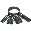 Sileduove Cintura porta attrezzi 5 in 1 in pelle con forte chiusura a cintura per righelli di livello, chiavi, impalcature, strumenti progettati per la durata del cantiere (nero)