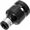 ExcLent 1/2 Inch Square To 1/4 Inch Hex Socket Adapter Female Drill Chuck Converter