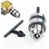 ERNZI 3/8 1.5-10MM 24UNF Punta da trapano senza chiave Mandrino Clip 1/4 Adattatore for asta con codolo esagonale Morsetto for trapano in acciaio Morsetto for foratura in legno Lavorazione del legno
