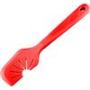 Westmark Calli Raschietto per Impasto - Raggiunge angoli e curve, distribuisce creme e raschia impasto in modo completo, con spazzola per la pulizia integrata - Silicone
