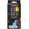 Pebeo 4artist Basic, Colori Assortiti, 4 mm, Set di 5