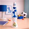 WONDEE Lampada Lava Real Madrid, Decorazione per la Stanza ipnotica e antistress per gli Amanti del Calcio, Lava Lamp Originale e Ufficiale Real Madrid, Regalo Bambino e Adulti