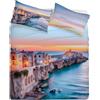 Gabel Parure Lenzuolo Copriletto 2 Pz, 250x290 cm, Puro Cotone, GARGANO