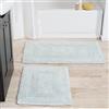 Lavish Home 2 Piece 100% Cotone Reversibile Tappeto Set Seafoam
