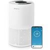 EMERIO Purificatore d'aria con filtro HEPA 13 (potenza del filtro al 99,97%) contro muffa, polvere, polline e odori | WLAN: Smart Life, funzione ionica e timer, adatto per ambienti fino a 25 m² |