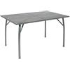 Greemotion Tavolo da Giardino in Metallo Toulouse - Tavolo da Esterno Rettangolare con ripiano a Rete - Tavolino da Balcone con Piedi Regolabili, 140x90x74cm