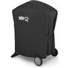 Weber Custodia Premium per Barbecue/per Barbecue Q 100/1000/200/2000 con Supporto, Tessuto Traspirante, Impermeabile e Anti-UV con Cintura di Fissaggio, Nero, Dimensioni 25,5 x 6,6 x 18,5 cm