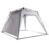 Lumaland x Where Tomorrow - Gazebo da giardino, 1 pannello laterale incluso, alta tenda resistente, gazebo da campeggio, montaggio facile e veloce, forte protezione per l'intemperia