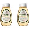 ADI Apicoltura ADI BIO - Miele di Acacia Italiano Biologico 500g (2 x250g) Formato Squeezer - Fluido e Pratico, Perfetto per Dolcificare - Made in Italy