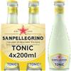 San Pellegrino Italian Sparkling Drinks Citrus Tonic - Bicchiere per acqua, 4 x 200 ml