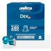 Lavazza, Espresso Dek, 240 Capsule di Caffè in Alluminio Compatibili con Macchine Nespresso* Original, Note di Frutta Secca e Cioccolato, Arabica e Robusta, Intensità 7/13, Tostatura Media, 8 Pack